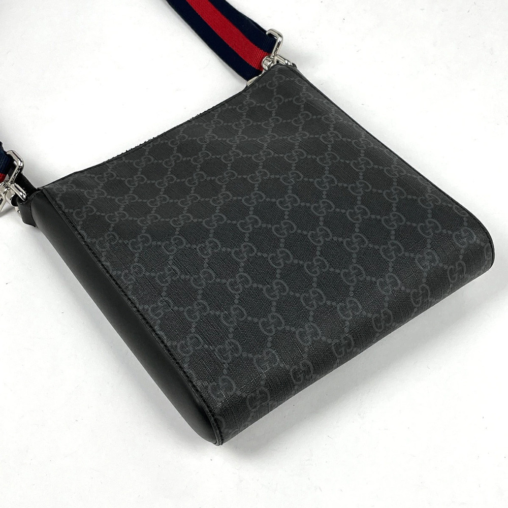 Gucci GG Bag Shoulder Black Messenger Supreme Sherry Web